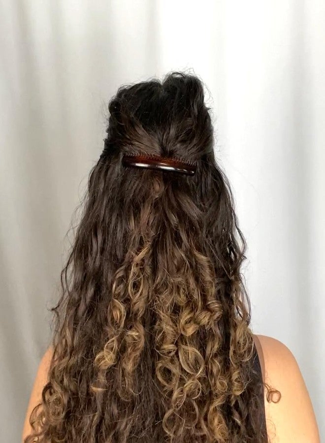 Good Hair Days Side Comb - 4 1/2″ Rounded‑Back Side Comb for All Hair Types, Bridal Jewelry & Styling Accessory to Secure Elegant Updos – Tortoise Shell - Image 5